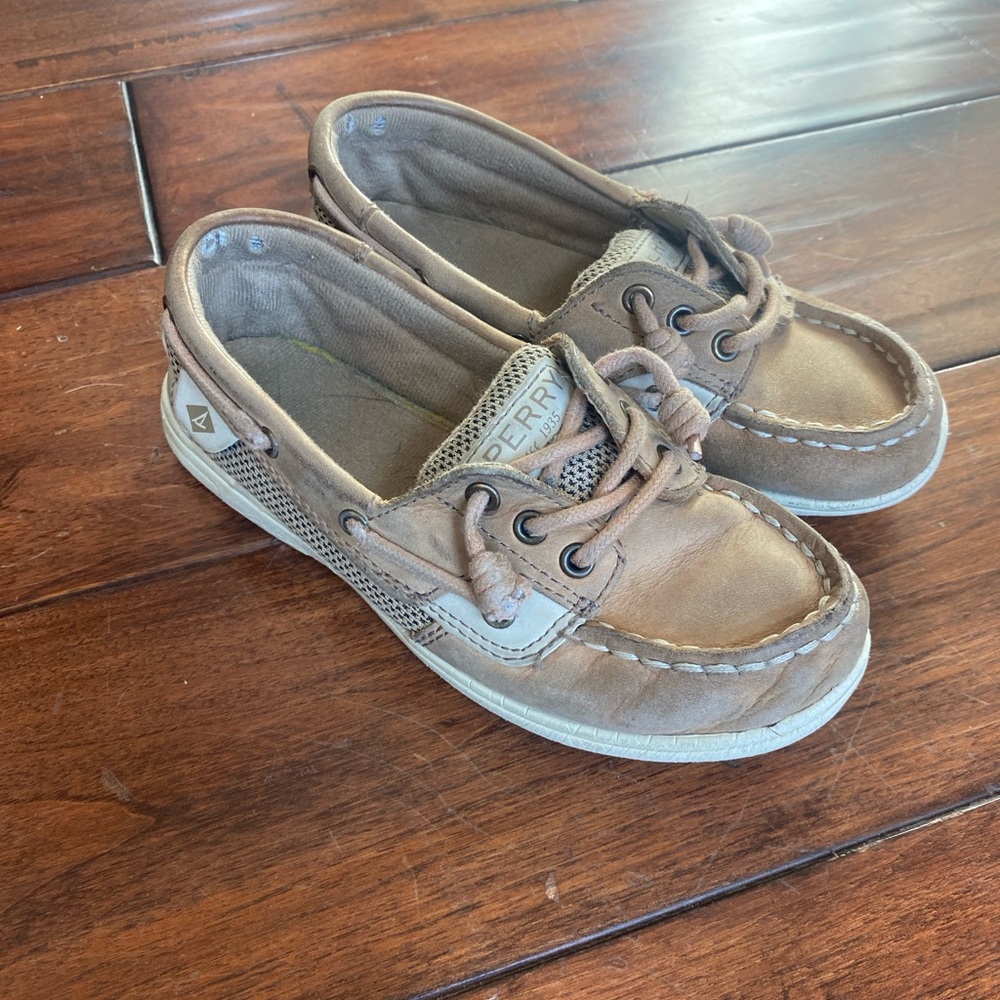 Sperry Kids Tan Boat Shoes